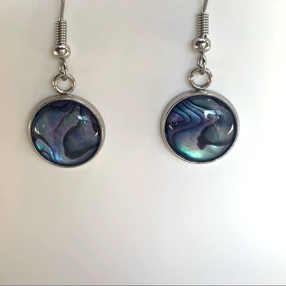 Paua Shell,Purple, Handmade,NWT